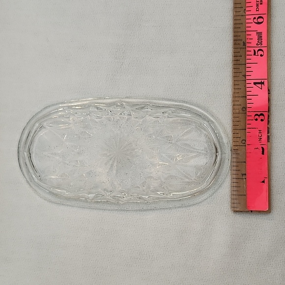 Vintage Fostoria American Relish Tray with Butter Dish - Picture 15 of 16